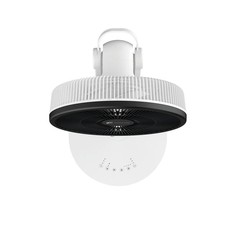 Vista superior del ventilador Haverland HYPE_3K24 con panel de control táctil en la base