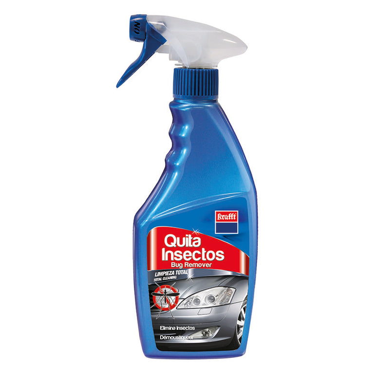 Spray Quita Insectos Krafft de 500ml para limpieza de carrocería, faros y parabrisas de coche