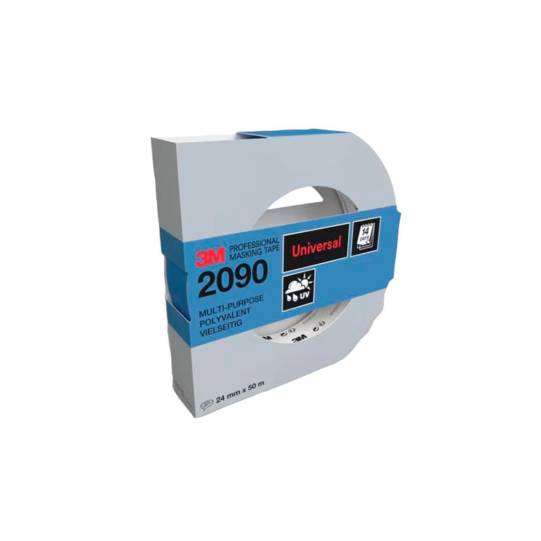 Cinta de pintor profesional 3M 2090 azul en envase protector universal 14 días UV
