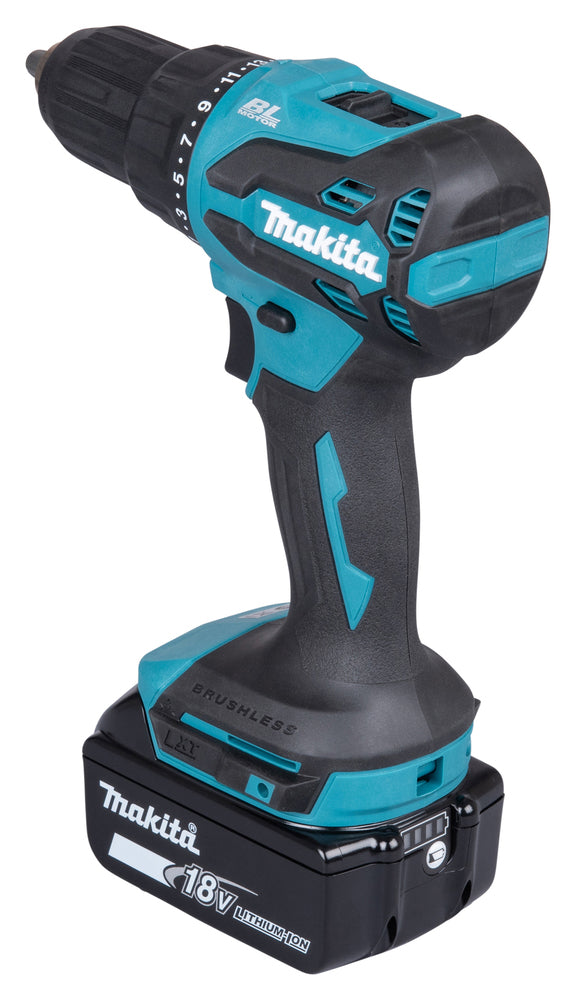 Taladro Percutor Makita DHP490SM1J 18V LXT 65Nm Brushless