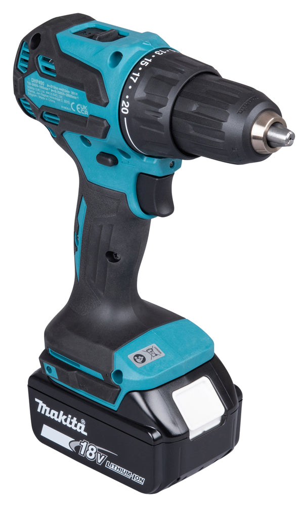 Taladro Percutor Makita DHP490SM1J 18V LXT 65Nm Brushless