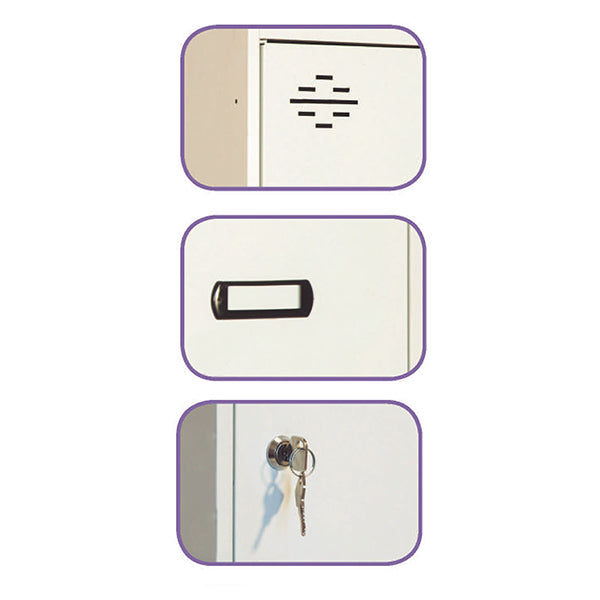 Taquilla Simonlocker DIY Single 300 Gris 1800x300x500mm (Módulo Inicial y Adicional)