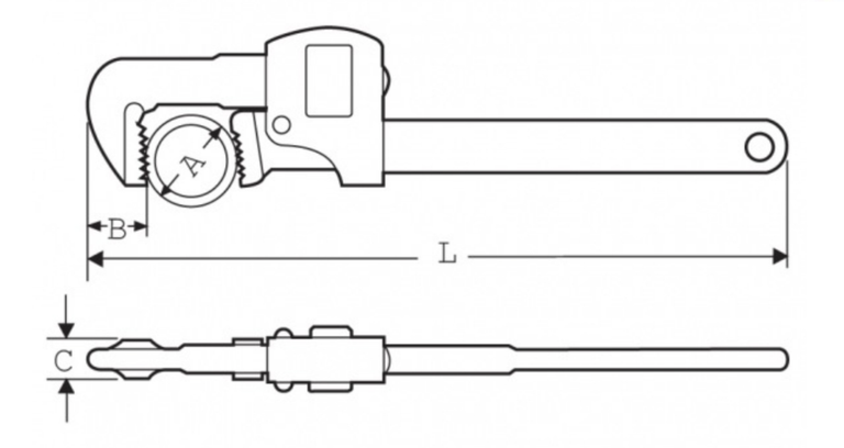 Llave Stillson Profesional Super-Ego 121 ECO de Acero Forjado