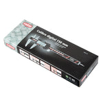 Caja original del pie de rey digital RATIO 150mm con detalles de precisión 0,01mm