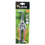 Embalaje blíster de tijera de poda Lista N12 indicando capacidad de corte de 6mm y longitud de 20cm