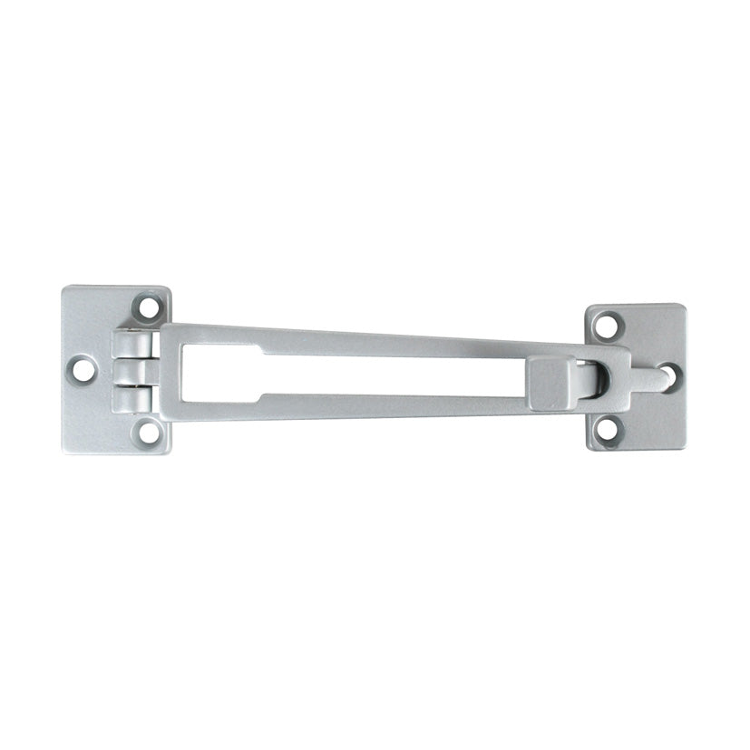 Retenedor de seguridad para puertas EHL en acabado cromado vista frontal