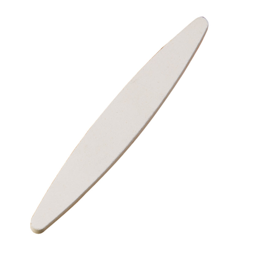 Piedra de afilar guadañas LISTA fabricada en corindón blanco de 230mm con forma ovalada para afilado manual.