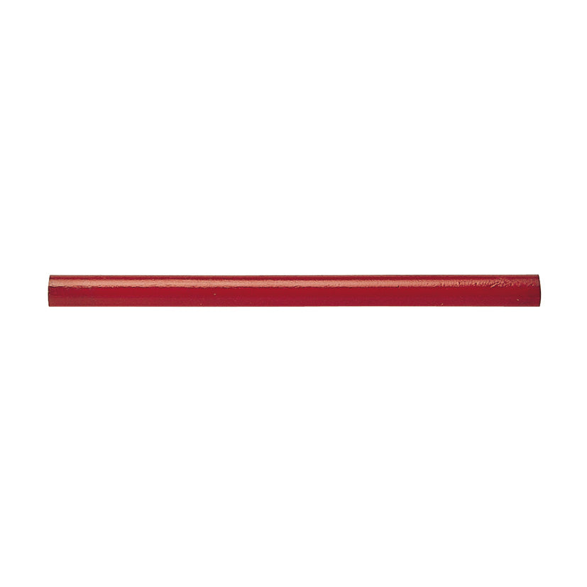 Lápiz de carpintero profesional FERROB de color rojo con mina de grafito para marcaje en madera y superficies de obra