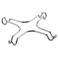 Adaptador de metal cromado Tescoma Presto en forma de cruz para soporte de ollas pequeñas en fogones de gas