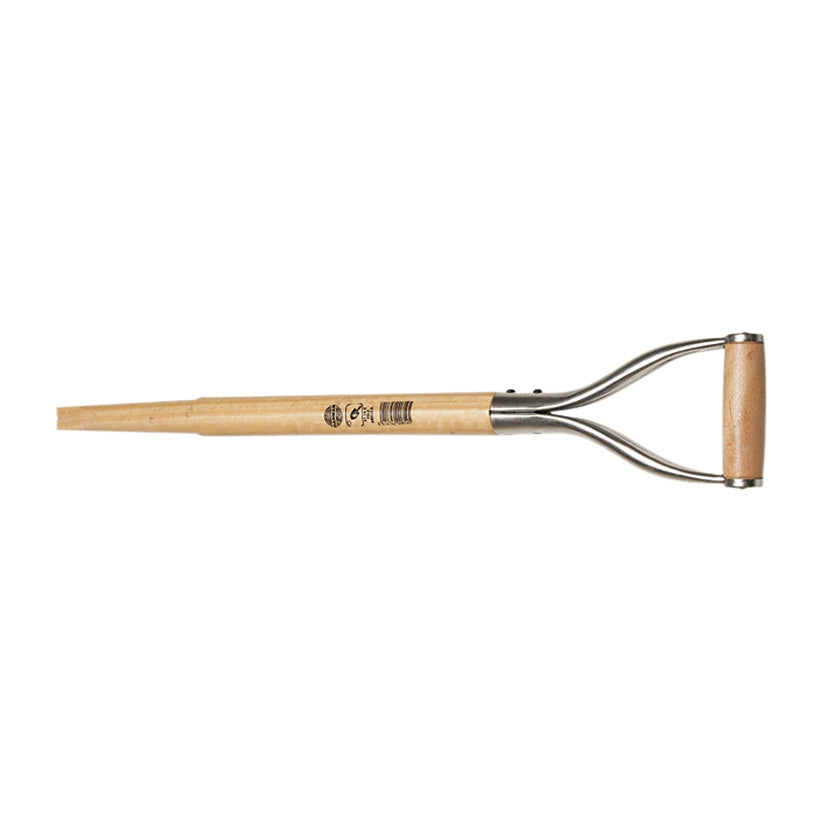 Mango de madera DARMAN con empuñadura de anilla metálica y madera para pala 700mm