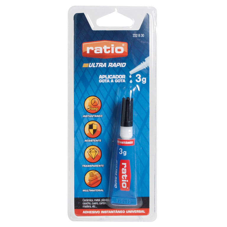 Adhesivo Instantáneo Ratio Universal. Ratio — Adhesivos Instantáneos