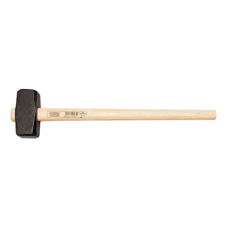 Maza RATIO con cabeza de acero forjado negra y mango de madera de fresno barnizada de 90 cm
