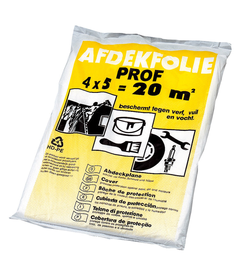 Paquete de plástico protector profesional de 4x5 metros para pintura y protección de superficies