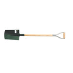 Palote de jardín LISTA 5573 con mango de anilla y hoja de acero templado verde.