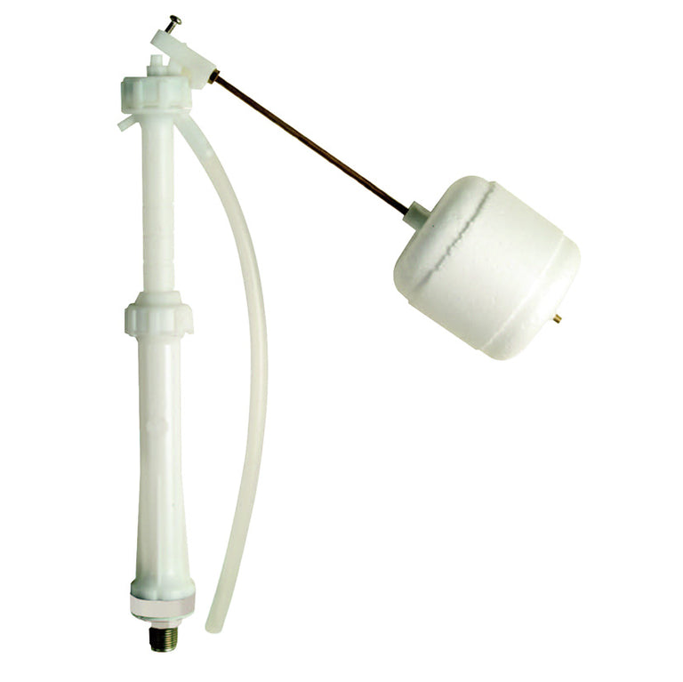 Grifo flotador Fominaya de alimentación vertical con varilla ajustable para cisterna de tanque bajo.