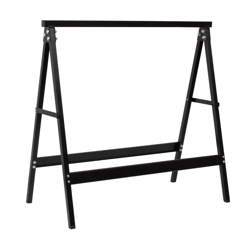 Caballete metálico negro HABITEX plegable kit de 2 unidades carga máxima 200kg