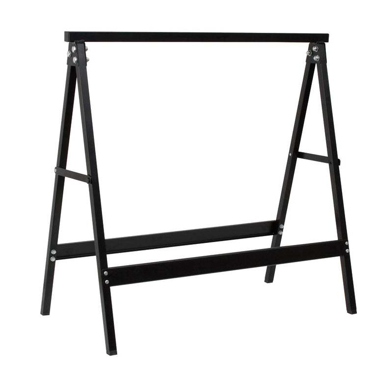 Caballete metálico negro HABITEX plegable kit de 2 unidades carga máxima 200kg