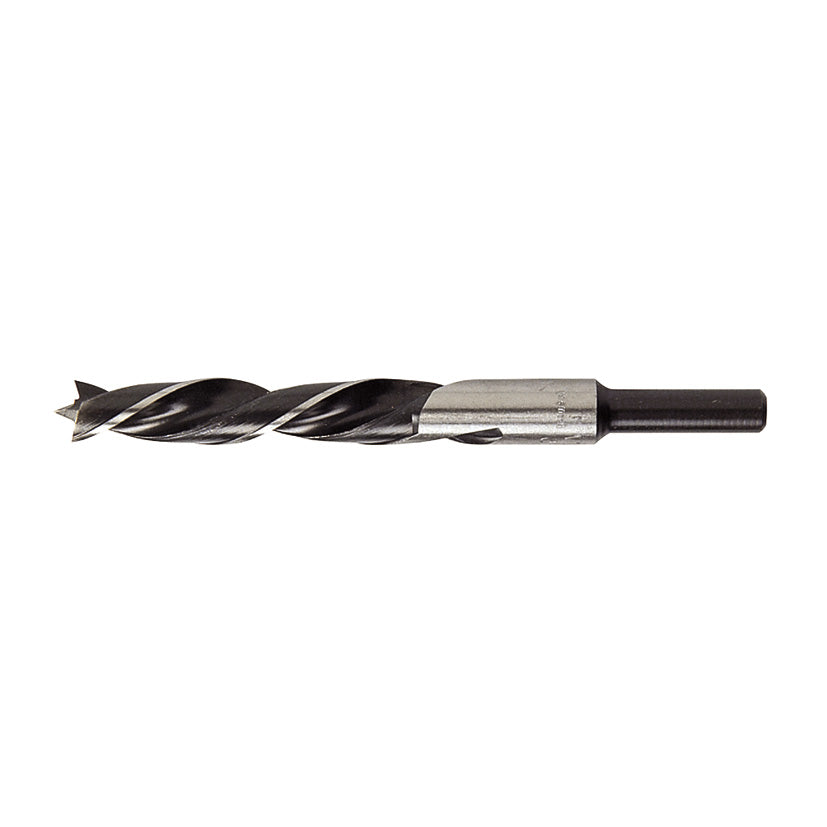 Broca para madera RATIO 6190 de acero cromo-vanadio con punta de centrado y mango cilíndrico