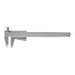 Pie de rey RATIO 6309 de acero inoxidable con escala dual en milímetros y pulgadas y palanca de bloqueo tipo Mauser.