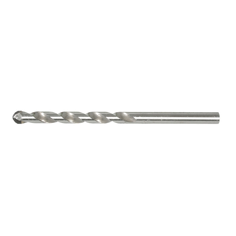 Broca para porcelánico RATIO X-Treme con punta de metal duro y cuerpo helicoidal plateado.