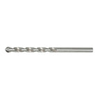 Broca para porcelánico RATIO X-Treme con punta de metal duro y cuerpo helicoidal plateado.