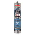 Cartucho adhesivo sellador Soudal T-Rex Cristal transparente 290ml fuerza invisible