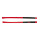 Mango trimaterial RATIO de fibra de vidrio rojo y negro con empuñadura antideslizante para herramientas de impacto.