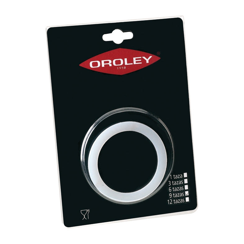 Junta de goma de silicona blanca para cafetera Oroley 9 tazas