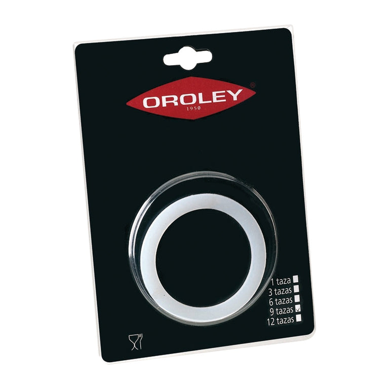 Junta de goma de silicona blanca para cafetera Oroley 9 tazas
