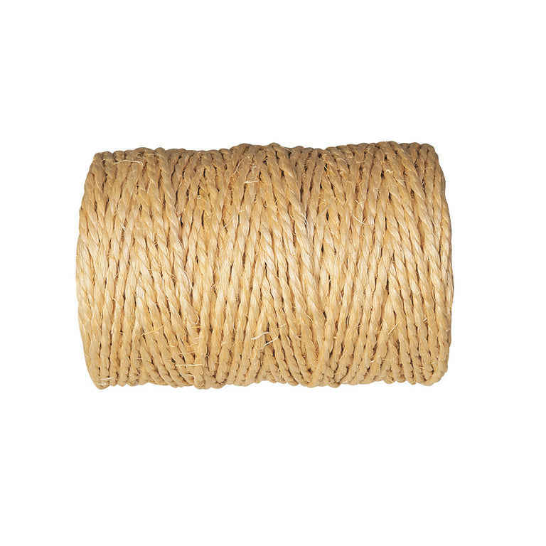 Bobina de cuerda de sisal natural EHS de 2 cabos para bricolaje y jardín