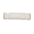 Cuerda de poliamida trenzada blanca EHS de 4mm en formato madeja para bricolaje y náutica