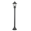 Farola exterior DUOLEC Classic aluminio negro 100cm casquillo E27