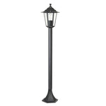 Farola exterior DUOLEC Classic aluminio negro 100cm casquillo E27