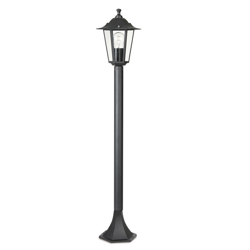 Farola exterior DUOLEC Classic aluminio negro 100cm casquillo E27