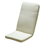 Cojín para sillón de jardín respaldo alto color crudo 114x48 cm