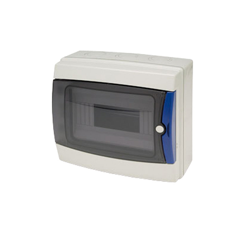 Caja de distribución eléctrica FAMATEL Acqua 8 módulos protección exterior IP65