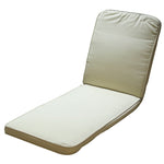 Cojín para tumbona carro cama color crudo 188x56 cm con ribete lateral