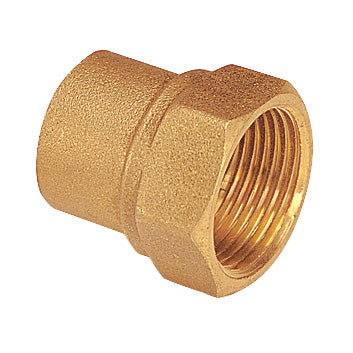 Racor de latón METALGRUP enlace hembra de 1/2 pulgada a 15 mm para soldar tubería de cobre