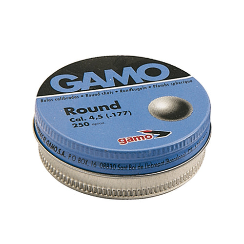 Caja de 250 balines GAMO Round de bola calibrada calibre 4.5mm