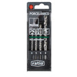 Set 4 Brocas Porcelánico RATIO X-Treme