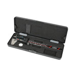 Calibre digital RATIO en estuche protector de plástico negro con acolchado de espuma