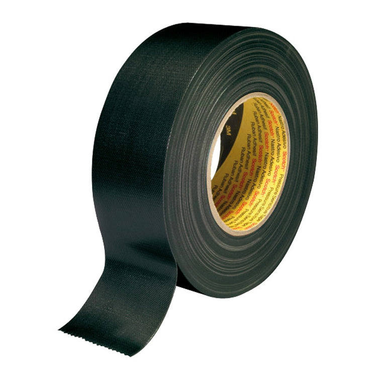 Cinta americana 3M 2903 color negro de alta resistencia para mantenimiento, sellado y agrupación.