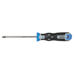 Destornillador Pozidriv RATIO DynamicTecno con punta de precisión y mango azul y negro