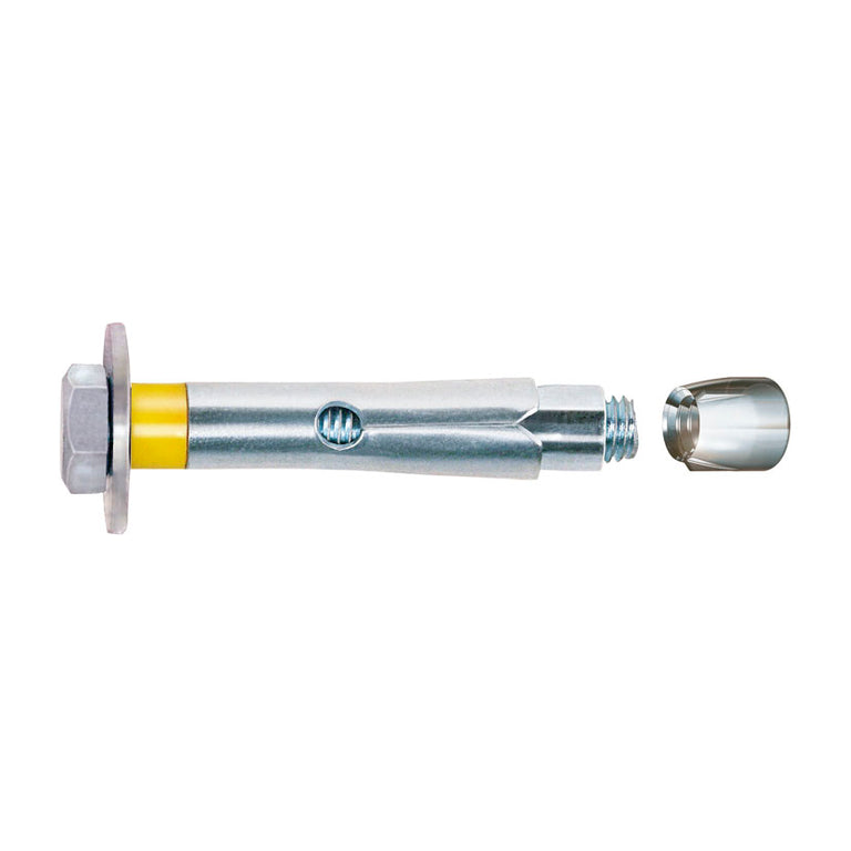 Taco de anclaje metálico CELO DnBolt con tornillo hexagonal y arandela para hormigón