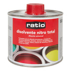Lata de 500 ml de disolvente universal RATIO nitro total para herramientas de pintura.