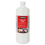 Envase de disolvente sustituto de aguarrás RATIO para mantenimiento profesional de brochas y pinceles.