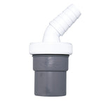 Toma de desagüe sencilla Crearplast C-166 para encolar en tubería de 40mm, conexión para un electrodoméstico.