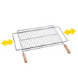 Parrilla Extensible Sauvic para Barbacoa