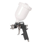 Pistola de pintar por gravedad RATIO 696-13 con depósito superior de 600cc y boquilla de 1.5mm.