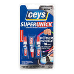Pack de 3 unidades monodosis de 1g de adhesivo instantáneo CEYS SuperUnick
